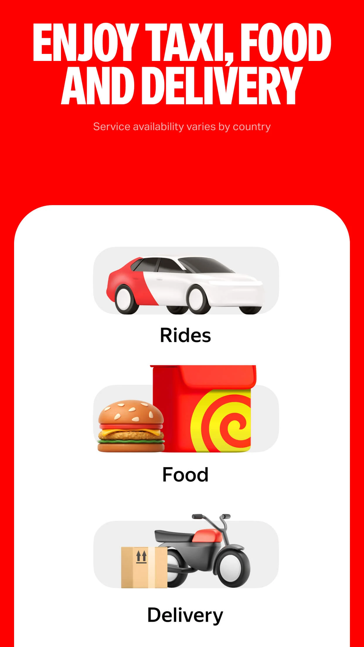 Yango: taxi, food, delivery screenshot